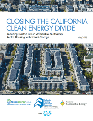 Closing CA Energy Divide Report cover