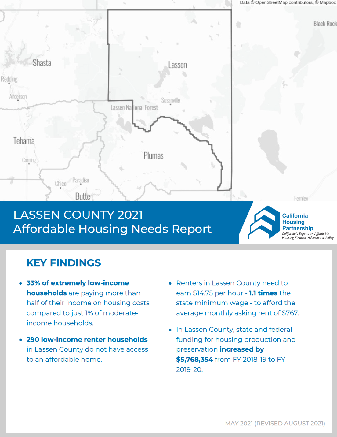 Lassen County Housing Need Report cover