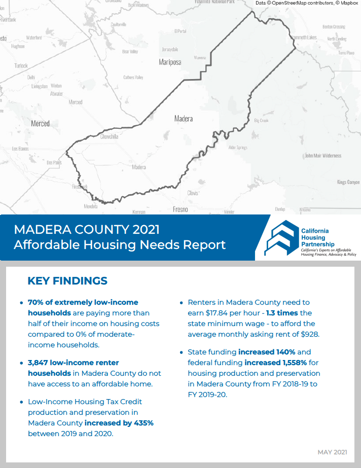 Madera Housing Needs Report cover