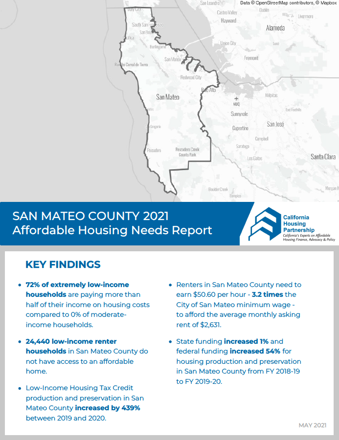 San Mateo County Housing Needs Report cover