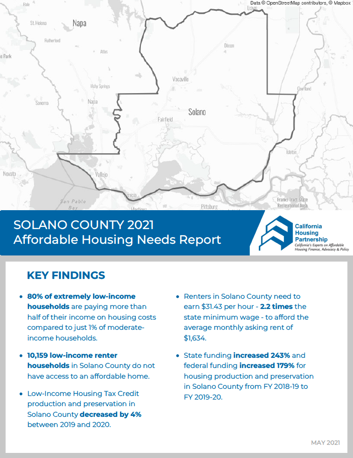 Solano County Housing Needs Report cover