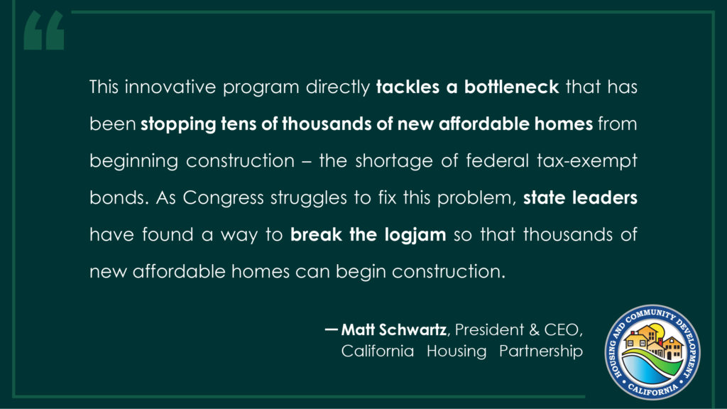 Quote card Matt Schwartz California Housing Accelerator Program